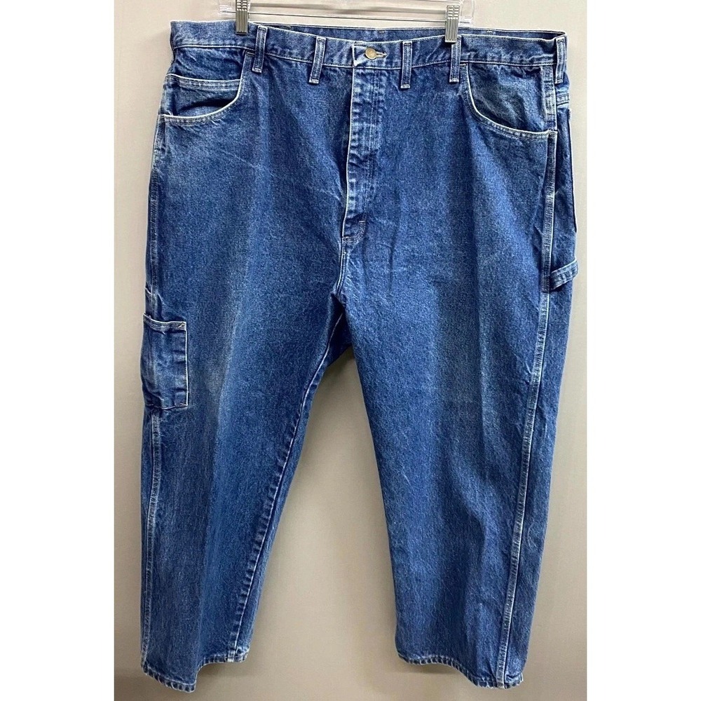 Bulwark FR Flame Resistant Carpenter Jeans Mens 44x26 Blue Workwear Wide Leg